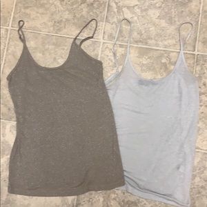 2 top bundle lot sparkly limited tank tops medium